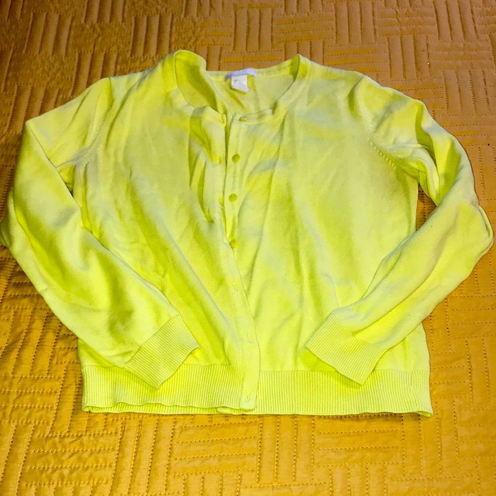 Ladies Yellow Cardigan
